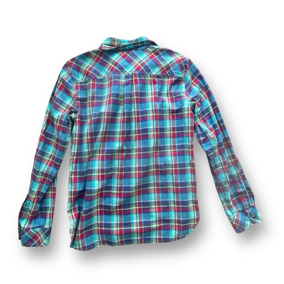 Bundle of 3 Talbots Blue Plaid Button-up Long Sleeve Cotton Shirts Women Petite - Picture 15 of 16